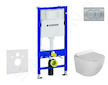 Geberit Duofix - Set předstěnové instalace, klozetu Gaia a sedátka softclose, tlačítko Delta01, matný chrom SANI11CA1119