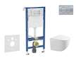 Geberit Duofix - Set předstěnové instalace, klozetu Gaia a sedátka softclose, tlačítko Delta01, matný chrom SANI11CA1131B