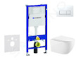 Geberit Duofix - Set předstěnové instalace, klozetu Gaia a sedátka softclose, tlačítko Delta50, alpská bílá SANI11CA3144