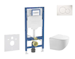 Geberit Duofix - Set předstěnové instalace, klozetu Gaia a sedátka softclose, tlačítko Sigma01, alpská bílá SANI11CA3117B