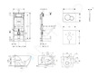 Geberit Duofix - Set předstěnové instalace, klozetu Gaia a sedátka softclose, tlačítko Sigma01, lesklý chrom SANI11CA1132