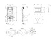 Geberit Duofix - Set předstěnové instalace, klozetu Gaia a sedátka softclose, tlačítko Sigma20, bílá/chrom SANI11CA3119