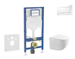 Geberit Duofix - Set předstěnové instalace, klozetu Gaia a sedátka softclose, tlačítko Sigma20, bílá/chrom SANI11CA3119B