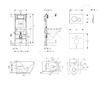Geberit Duofix - Set předstěnové instalace, klozetu Gaia a sedátka softclose, tlačítko Sigma20, bílá/chrom SANI11CA3122