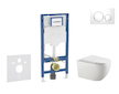 Geberit Duofix - Set předstěnové instalace, klozetu Gaia a sedátka softclose, tlačítko Sigma20, bílá/chrom SANI11CA3122B