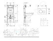 Geberit Duofix - Set předstěnové instalace, klozetu Gaia a sedátka softclose, tlačítko Sigma20, nerez SANI11CA6102
