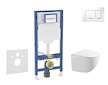 Geberit Duofix - Set předstěnové instalace, klozetu Gaia a sedátka softclose, tlačítko Sigma30, bílá/chrom SANI11CA3119B