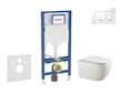 Geberit Duofix - Set předstěnové instalace, klozetu Gaia a sedátka softclose, tlačítko Sigma30, bílá/chrom SANI11CA3123B