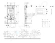 Geberit Duofix - Set předstěnové instalace, klozetu Gaia a sedátka softclose, tlačítko Sigma30, černá lesk/černá mat SANI11CA513