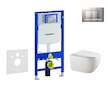 Geberit Duofix - Set předstěnové instalace, klozetu Gaia a sedátka softclose, tlačítko Sigma30, chrom mat/chrom SANI11CA1134