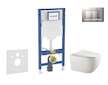 Geberit Duofix - Set předstěnové instalace, klozetu Gaia a sedátka softclose, tlačítko Sigma30, chrom mat/chrom SANI11CA1134B