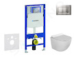 Geberit Duofix - Set předstěnové instalace, klozetu Gaia a sedátka softclose, tlačítko Sigma30, chrom mat/chrom SANI11CA1116