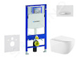 Geberit Duofix - Set předstěnové instalace, klozetu Gaia a sedátka softclose, tlačítko Sigma50, chrom/alpská bílá SANI11CA3141