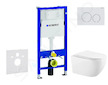 Geberit Duofix - Set předstěnové instalace, klozetu Gaia sedátka softclose, tlačítko Delta20, alpská bílá SANI11CA3145