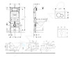 Geberit Duofix - Set předstěnové instalace, klozetu Gaia sedátka softclose, tlačítko Sigma01, černá SANI11CA5134