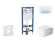 Geberit Duofix - Set předstěnové instalace, klozetu ME by Starck a sedátka softclose, tlačítko Sigma50, alpská bílá SANI11CP3115
