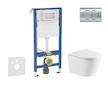 Geberit Duofix - Set předstěnové instalace, klozetu Nefia a sedátka softclose, tlačítko Delta01, lesklý chrom SANI11CA1163
