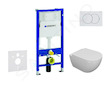 Geberit Duofix - Set předstěnové instalace, klozetu Oudee a sedátka softclose, tlačítko Delta01, alpská bílá SANI11CA3102