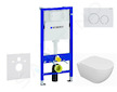 Geberit Duofix - Set předstěnové instalace, klozetu Oudee a sedátka softclose, tlačítko Delta20, alpská bílá SANI11CA3131