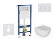 Geberit Duofix - Set předstěnové instalace, klozetu Oudee a sedátka softclose, tlačítko Delta20, alpská bílá SANI11CA3138B