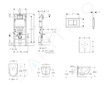 Geberit Duofix - Set předstěnové instalace, klozetu Oudee a sedátka softclose, tlačítko Delta30, alpská bílá SANI11CA3132
