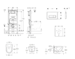 Geberit Duofix - Set předstěnové instalace, klozetu Oudee a sedátka softclose, tlačítko Delta50, alpská bílá SANI11CA3130B
