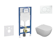 Geberit Duofix - Set předstěnové instalace, klozetu Oudee a sedátka softclose, tlačítko Sigma01, alpská bílá SANI11CA3100B