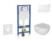 Geberit Duofix - Set předstěnové instalace, klozetu Oudee a sedátka softclose, tlačítko Sigma01, alpská bílá SANI11CA3113B