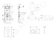 Geberit Duofix - Set předstěnové instalace, klozetu Oudee a sedátka softclose, tlačítko Sigma01, lakovaný matný chrom SANI11CA11