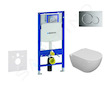 Geberit Duofix - Set předstěnové instalace, klozetu Oudee a sedátka softclose, tlačítko Sigma01, lesklý chrom SANI11CA1100