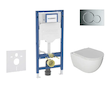 Geberit Duofix - Set předstěnové instalace, klozetu Oudee a sedátka softclose, tlačítko Sigma01, lesklý chrom SANI11CA1120B
