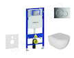 Geberit Duofix - Set předstěnové instalace, klozetu Oudee a sedátka softclose, tlačítko Sigma01, lesklý chrom SANI11CA1120