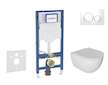 Geberit Duofix - Set předstěnové instalace, klozetu Oudee a sedátka softclose, tlačítko Sigma20, bílá/chrom SANI11CA3114B
