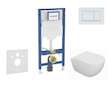 Geberit Duofix - Set předstěnové instalace, klozetu Oudee a sedátka softclose, tlačítko Sigma30, bílá/bílá mat SANI11CA3127B