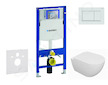 Geberit Duofix - Set předstěnové instalace, klozetu Oudee a sedátka softclose, tlačítko Sigma30, bílá/bílá mat SANI11CA3127