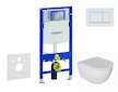 Geberit Duofix - Set předstěnové instalace, klozetu Oudee a sedátka softclose, tlačítko Sigma30, bílá/bílá mat SANI11CA3135