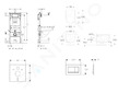 Geberit Duofix - Set předstěnové instalace, klozetu Oudee a sedátka softclose, tlačítko Sigma30, matná černá/černá SANI11CA5100