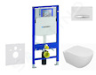 Geberit Duofix - Set předstěnové instalace, klozetu Oudee a sedátka softclose, tlačítko Sigma50, chrom/alpská bílá SANI11CA3126