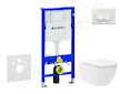 Geberit Duofix - Set předstěnové instalace, klozetu Oudee Vortex a sedátka softclose, tlačítko Delta, bílá SANI11CA3191