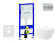 Geberit Duofix - Set předstěnové instalace, klozetu Oudee Vortex a sedátka softclose, tlačítko Delta01, lesklý chrom SANI11CA115