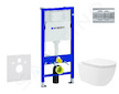 Geberit Duofix - Set předstěnové instalace, klozetu Oudee Vortex a sedátka softclose, tlačítko Delta01, lesklý chrom SANI11CA115