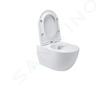 Geberit Duofix - Set předstěnové instalace, klozetu Oudee Vortex a sedátka softclose, tlačítko Delta50, matná černá SANI11CA5155
