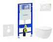 Geberit Duofix - Set předstěnové instalace, klozetu Oudee Vortex a sedátka softclose, tlačítko Sigma01, alpská bílá SANI11CA3173