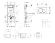 Geberit Duofix - Set předstěnové instalace, klozetu Oudee Vortex a sedátka softclose, tlačítko Sigma01, alpská bílá SANI11CA3184