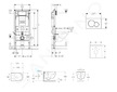 Geberit Duofix - Set předstěnové instalace, klozetu Oudee Vortex a sedátka softclose, tlačítko Sigma01, černá SANI11CA5145