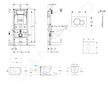 Geberit Duofix - Set předstěnové instalace, klozetu Oudee Vortex a sedátka softclose, tlačítko Sigma01, lakovaný matný chrom SAN
