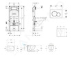 Geberit Duofix - Set předstěnové instalace, klozetu Oudee Vortex a sedátka softclose, tlačítko Sigma01, lesklý chrom SANI11CA114