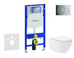 Geberit Duofix - Set předstěnové instalace, klozetu Oudee Vortex a sedátka softclose, tlačítko Sigma01, lesklý chrom SANI11CA115