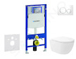 Geberit Duofix - Set předstěnové instalace, klozetu Oudee Vortex a sedátka softclose, tlačítko Sigma20, bílá/chrom SANI11CA3174