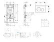 Geberit Duofix - Set předstěnové instalace, klozetu Oudee Vortex a sedátka softclose, tlačítko Sigma20, bílá/chrom SANI11CA3174